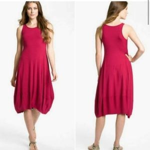 Eileen Fisher Stretchy Lantern Dress Women’s Size Small Salmon Pink